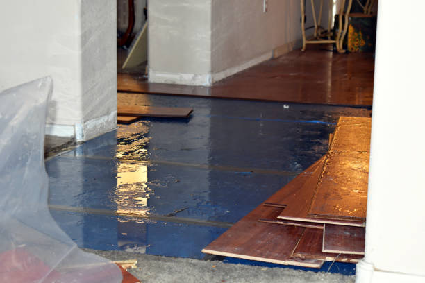 Professional Burst Pipe Water Damage technician working in Providence, RI